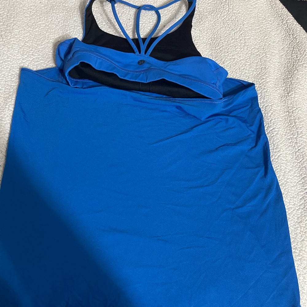 lululemon athletica Blue Strappy Top